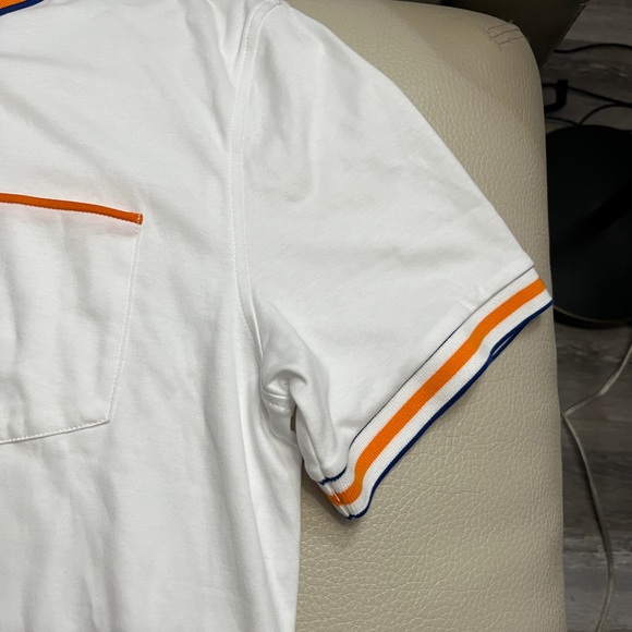 NWT - Original Penguin Men’s Striped Collar Polo Shirt - Size M - Picture 6 of 9